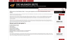 Desktop Screenshot of musiker-seite.de