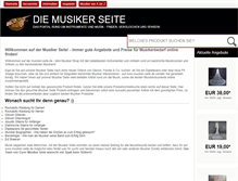 Tablet Screenshot of musiker-seite.de